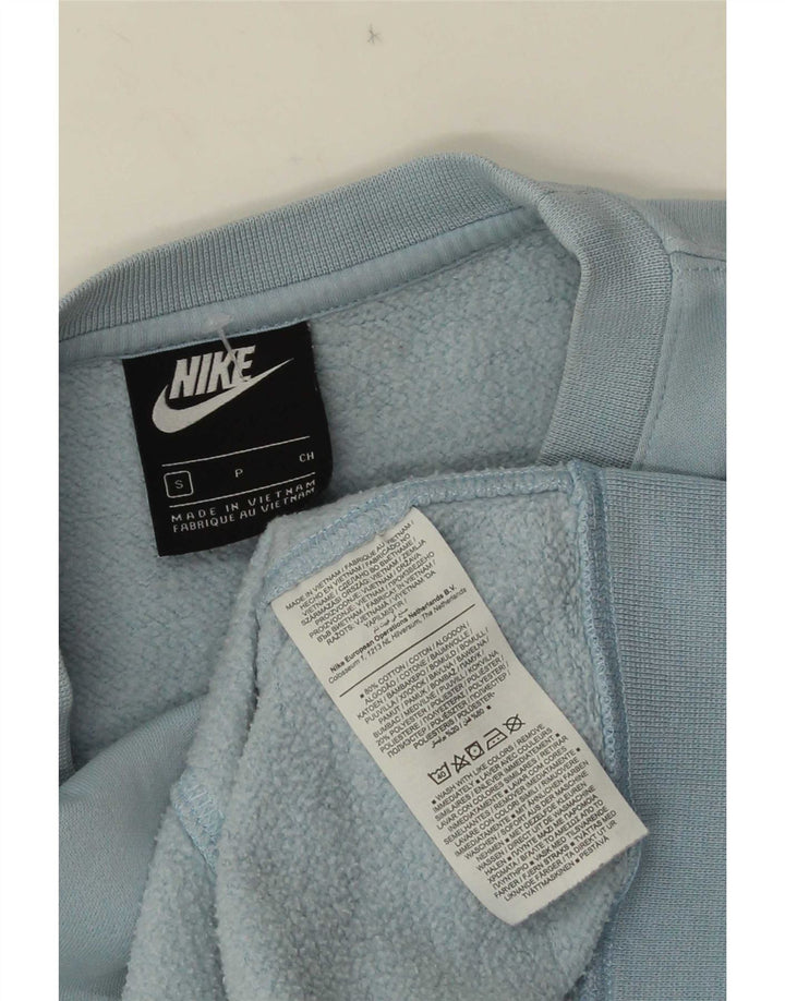 Nike Mens Sweatshirt Jumper Small Blue Cotton