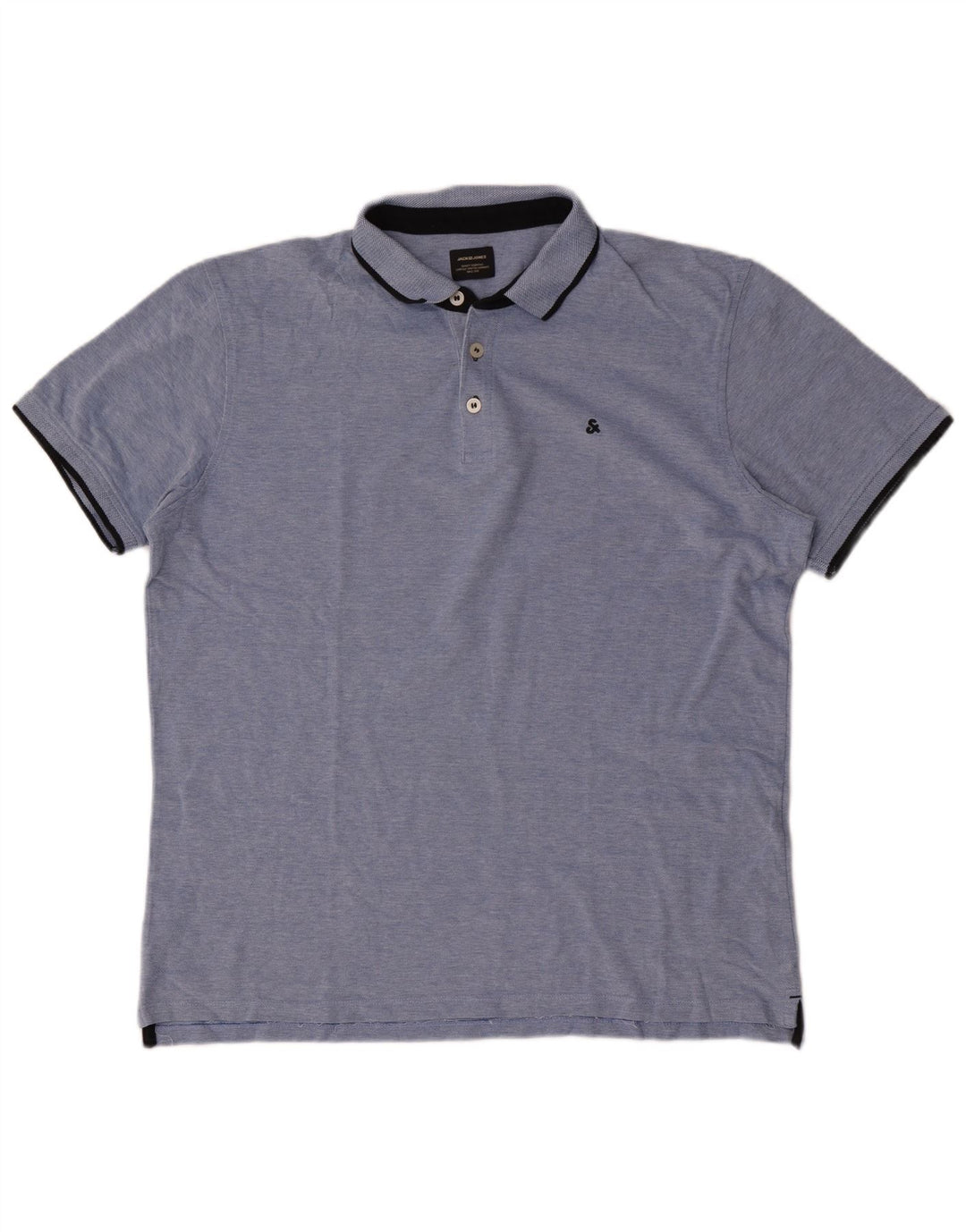 Jack & Jones Mens Polo Shirt 2XL Blue