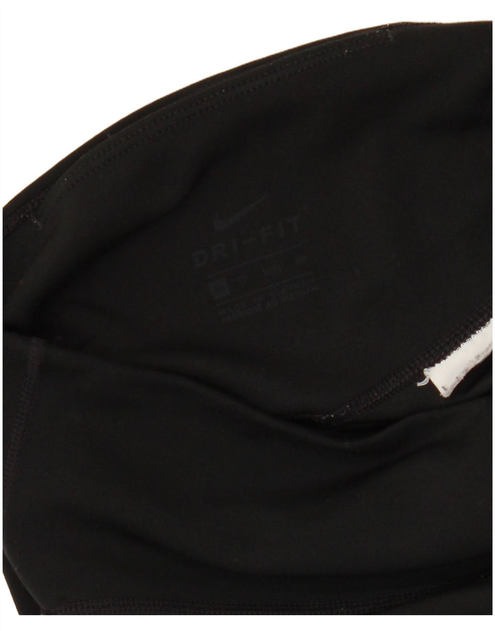NIKE Womens Dri Fit Graphic Leggings UK 6 XS  Black