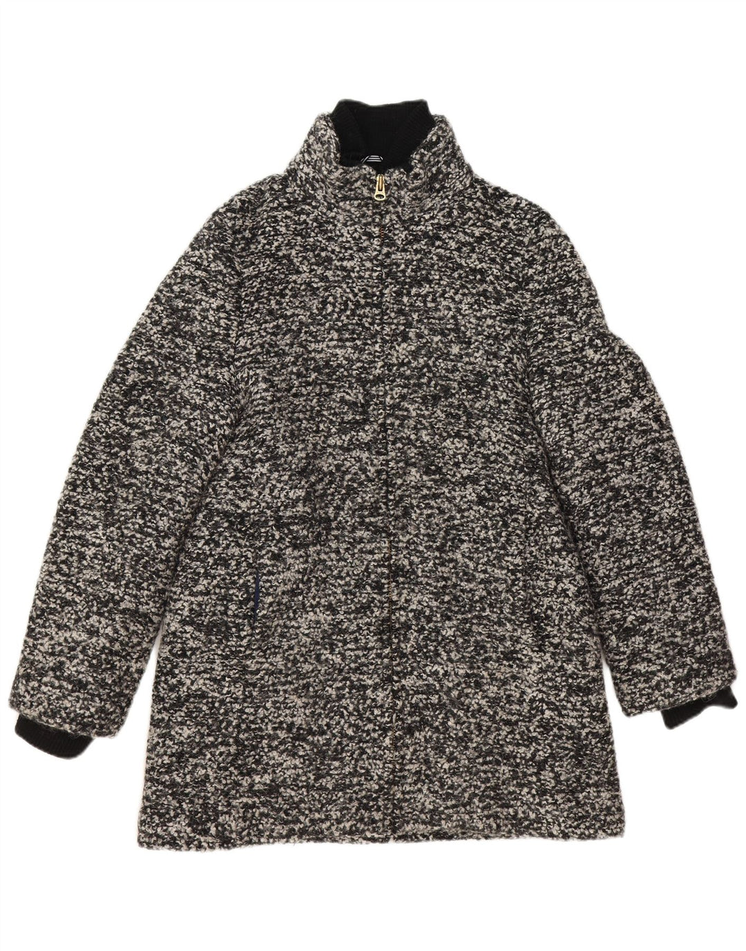 J. CREW Womens Overcoat US 12 Large Grey Wool