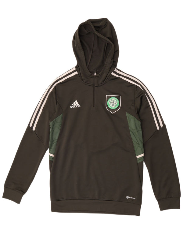 Adidas Mens The Celtic Football Club Graphic Hoodie Jumper Medium Khaki