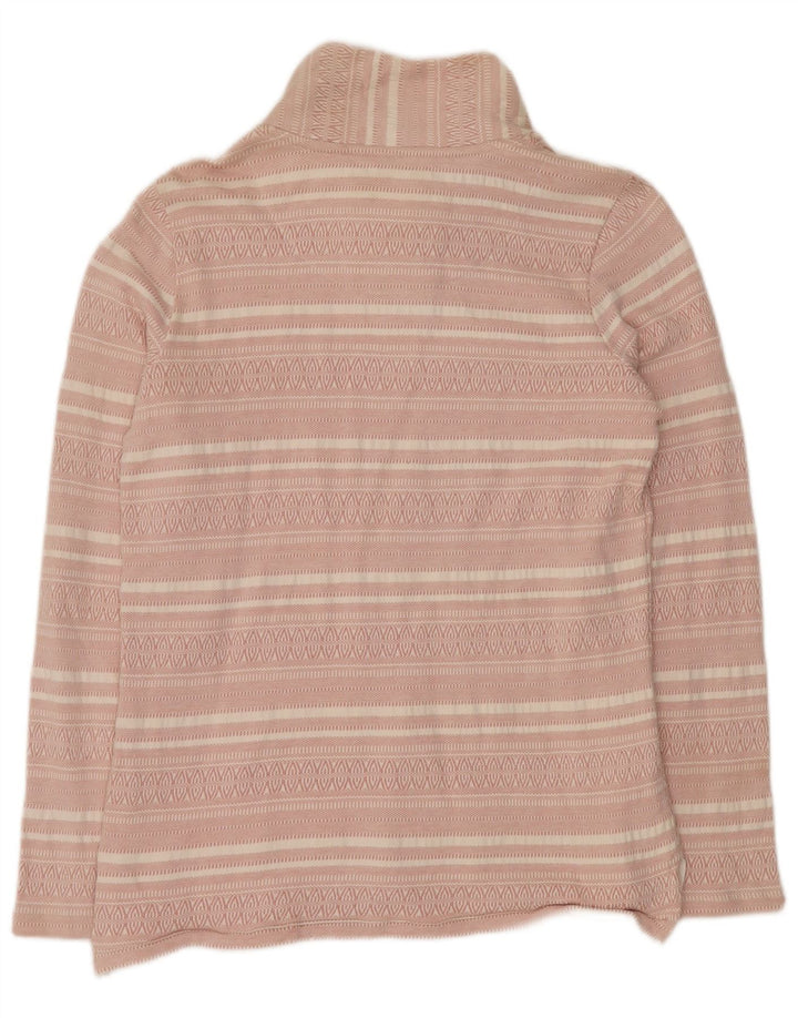 FAT FACE Womens Oversized Sweatshirt Jumper UK 8 Small Pink Striped