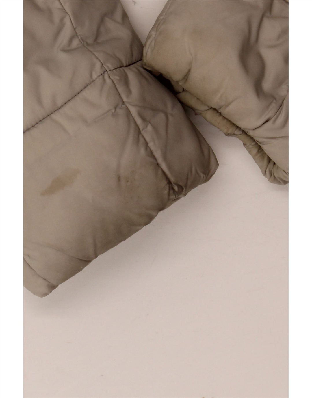 GUESS Womens Padded Jacket UK 16 Large Beige Polyester