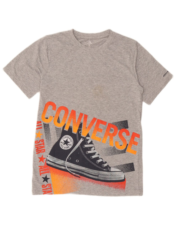 Converse Boys Graphic T-Shirt Top 13-14 Years XL Grey Cotton