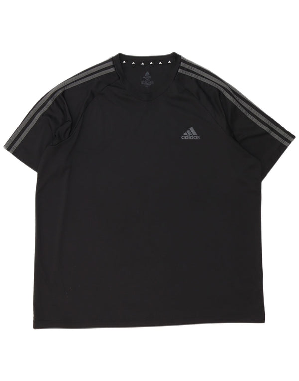 Adidas Mens Aeroready T-Shirt Top 2XL Black Polyester