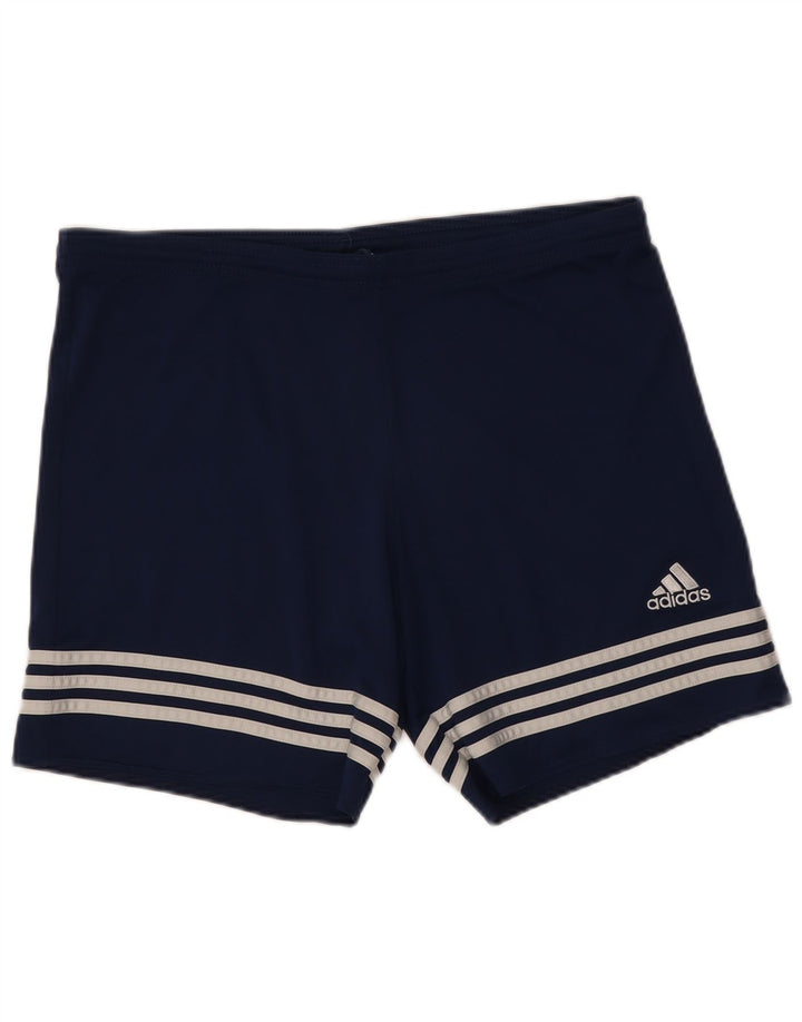 Adidas Mens Climalite Sport Shorts Medium Navy Blue Polyester