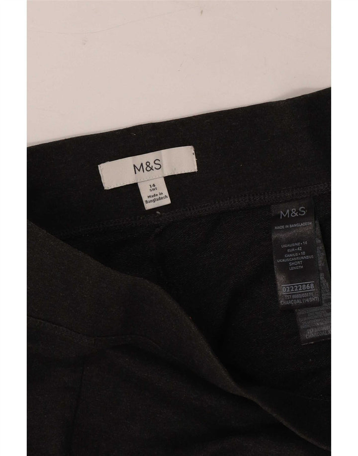 Marks & Spencer Womens Leggings UK 14 Large  Grey Cotton