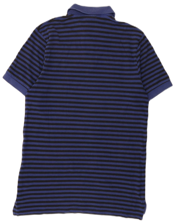Nike Mens Inter Milan Polo Shirt Medium Navy Blue Striped Cotton