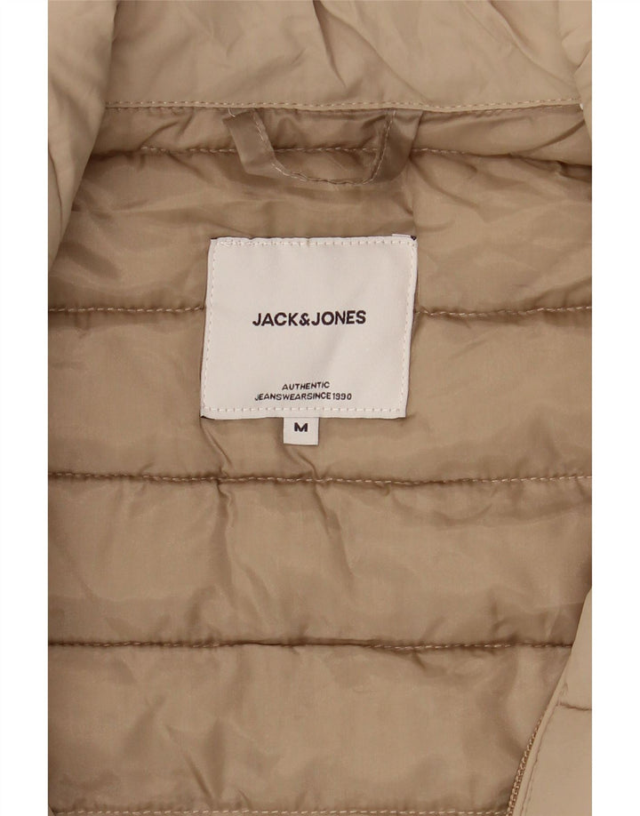 Jack & Jones Mens Padded Jacket UK 38 Medium Beige