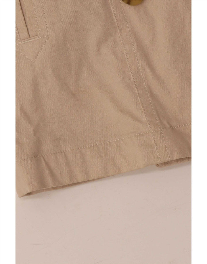 Gap Womens Pea Coat UK 12 Medium Beige Cotton