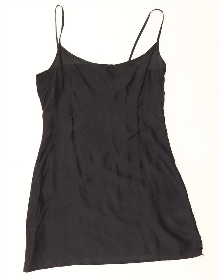 HOSS INTROPIA Womens See Through Slip Dress UK 12 Medium Black Polyamide Vintage Hoss Intropia and Second-Hand Hoss Intropia from Messina Hembry 