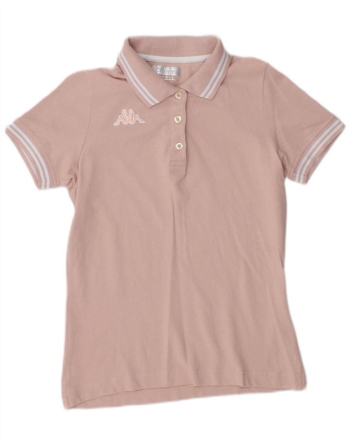 KAPPA Womens Polo Shirt UK 10 Small Pink