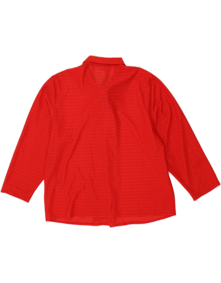 VINTAGE Womens Front Tie Blouse Top IT 44 Medium Red Check Polyester Vintage Vintage and Second-Hand Vintage from Messina Hembry 