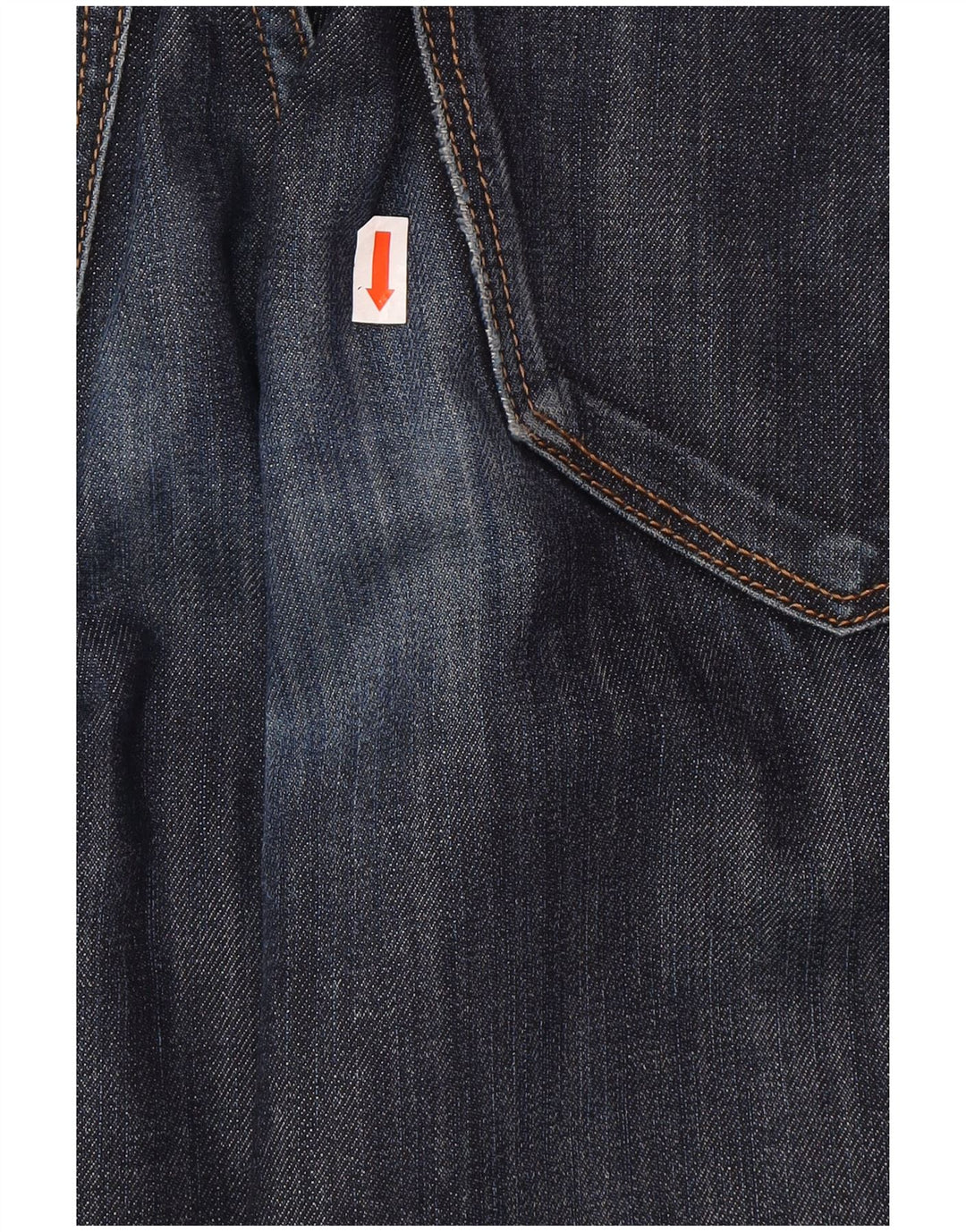 HUGO BOSS Mens Straight Jeans W31 L34 Navy Blue Cotton