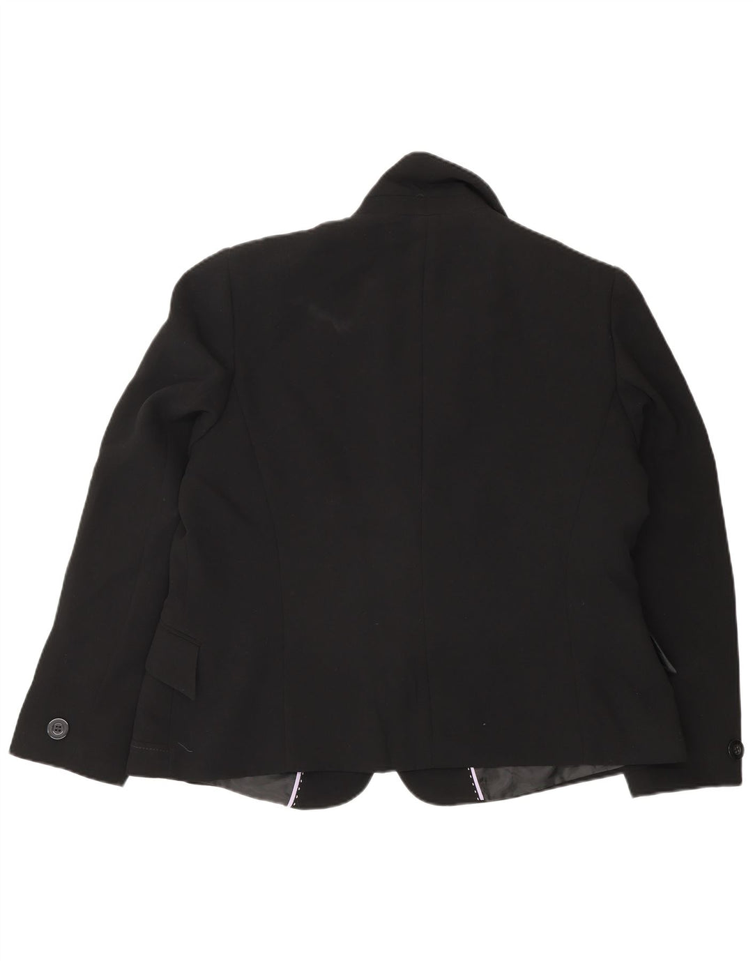 Marks & Spencer Womens 1 Button Blazer Jacket UK 18 XL Black