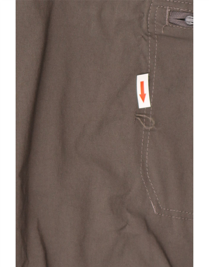 WRANGLER Mens Straight Cargo Trousers W36 L30 Grey Nylon