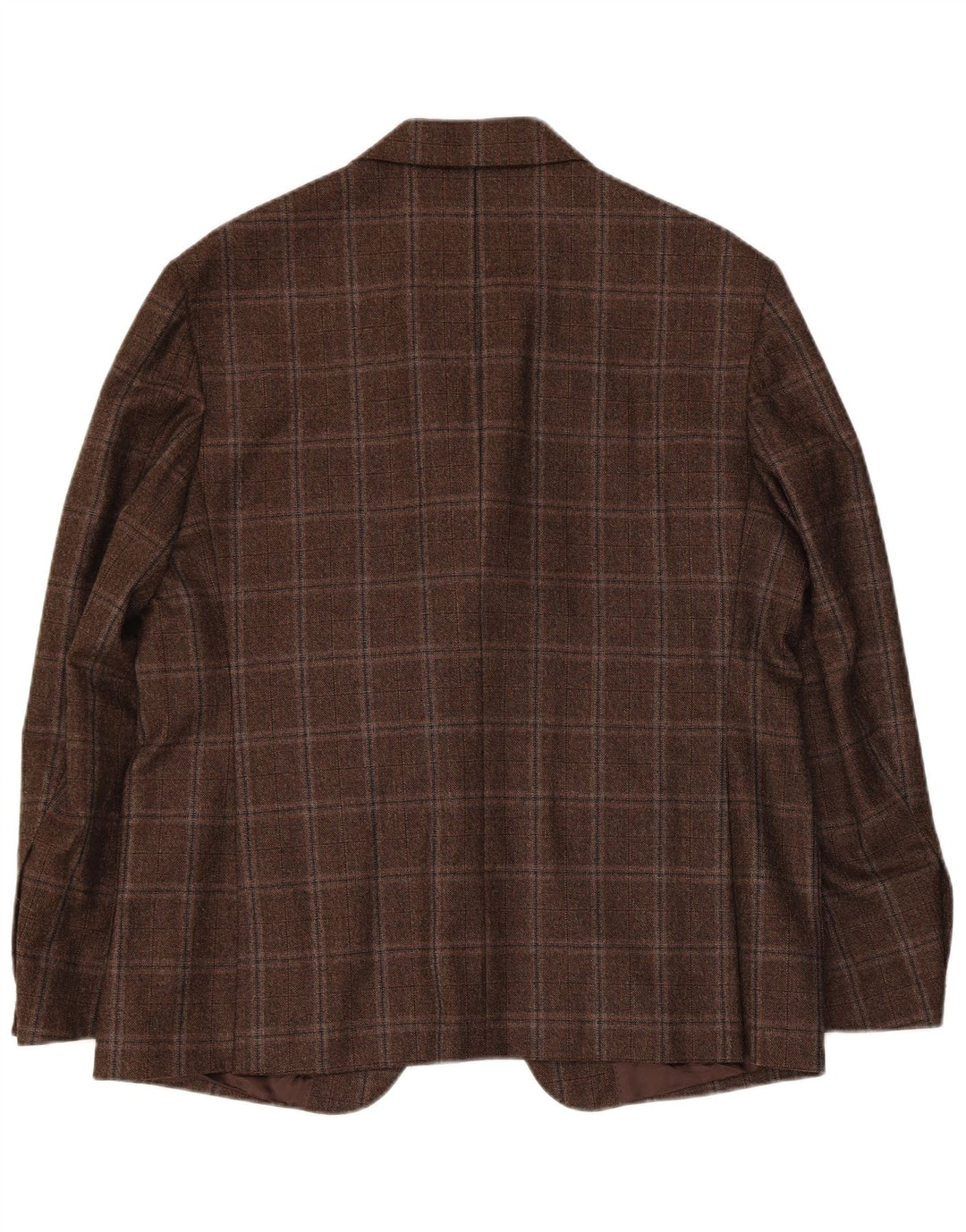 Vintage Mens 3 Button Blazer Jacket UK 38 Medium Brown Check