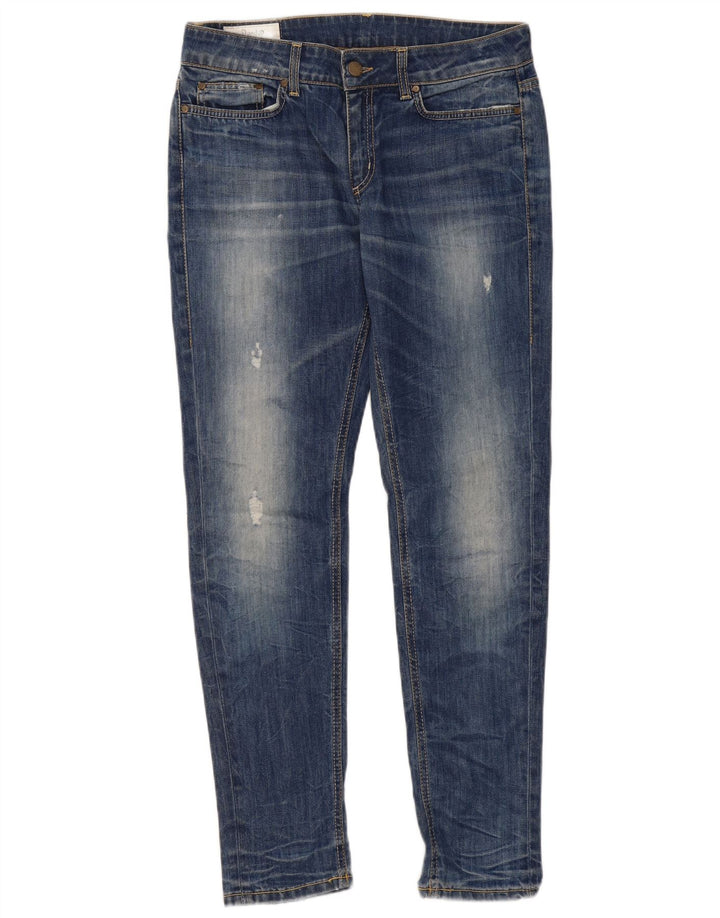 Dondup Womens Slim Jeans W34 L31 Blue Cotton
