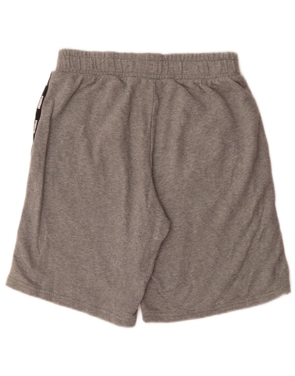 PUMA Mens Graphic Sport Shorts Small  Grey Cotton