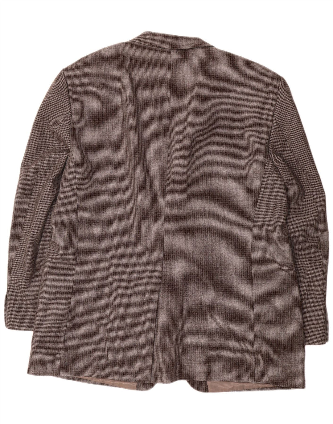 Chaps Mens 2 Button Blazer Jacket Size 48 3XL Grey Houndstooth Wool