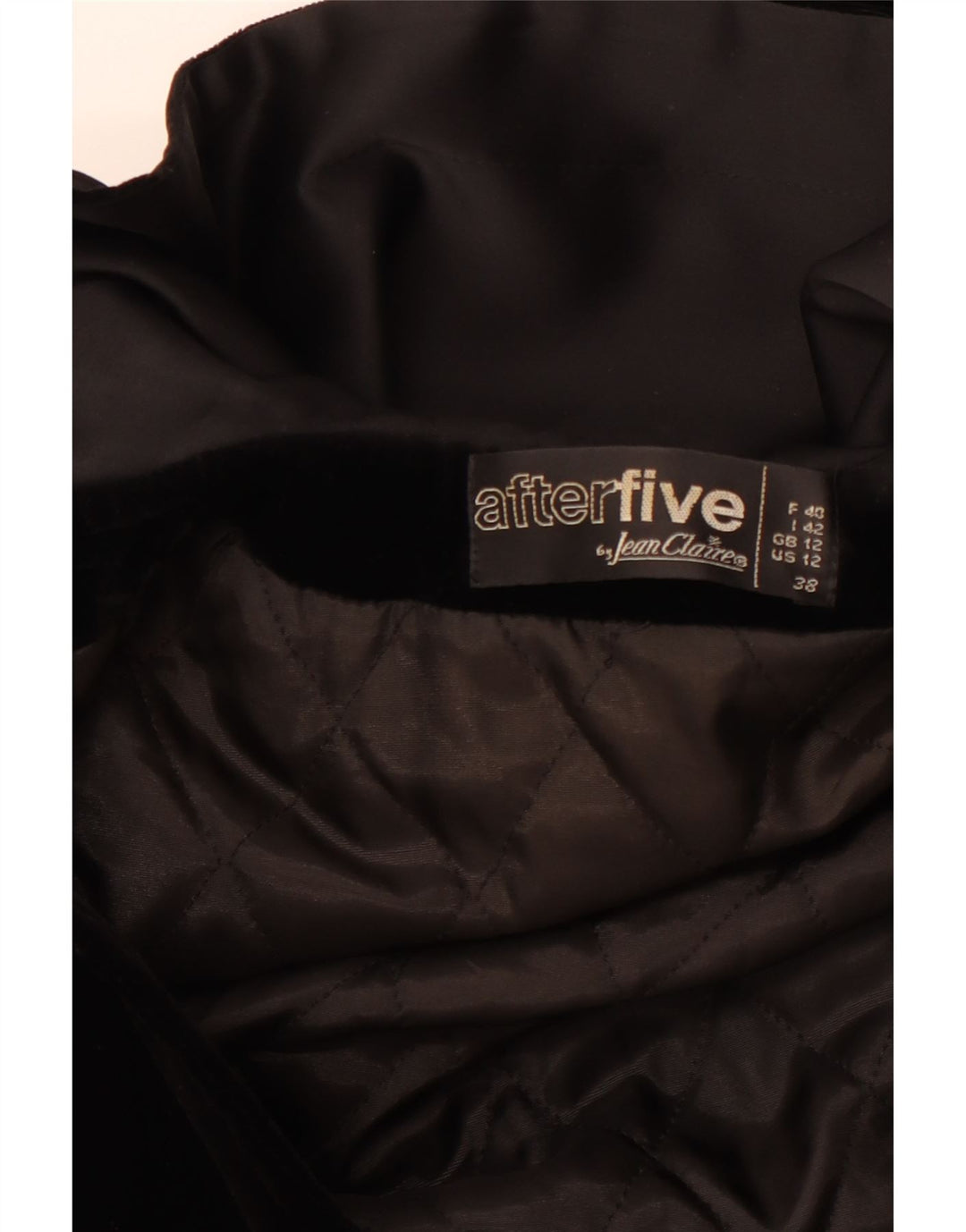 AFTER FIVE Womens Hooded Velvet Overcoat UK 12 Medium Black