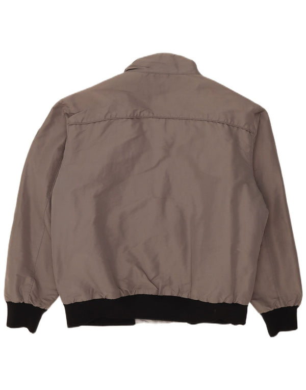 North Sails Mens Bomber Jacket UK 44 2XL Grey Colourblock Polyester