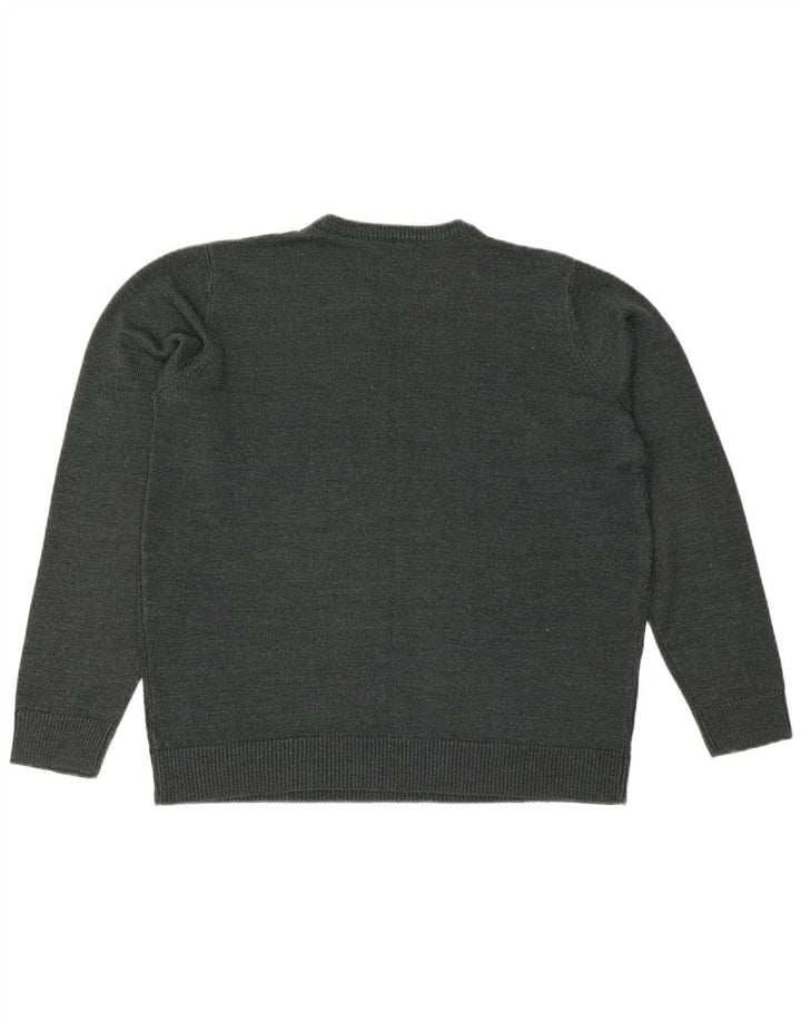 JAMES PRINGLE Mens Crew Neck Jumper Sweater Large Green Acrylic