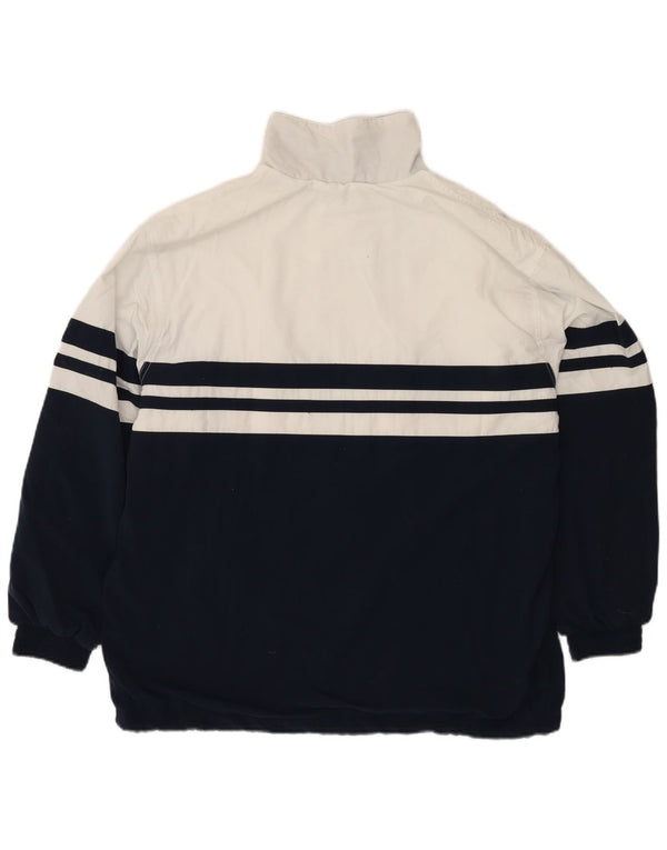 Lotto Mens Tracksuit Top Jacket XL Navy Blue Colourblock Polyester