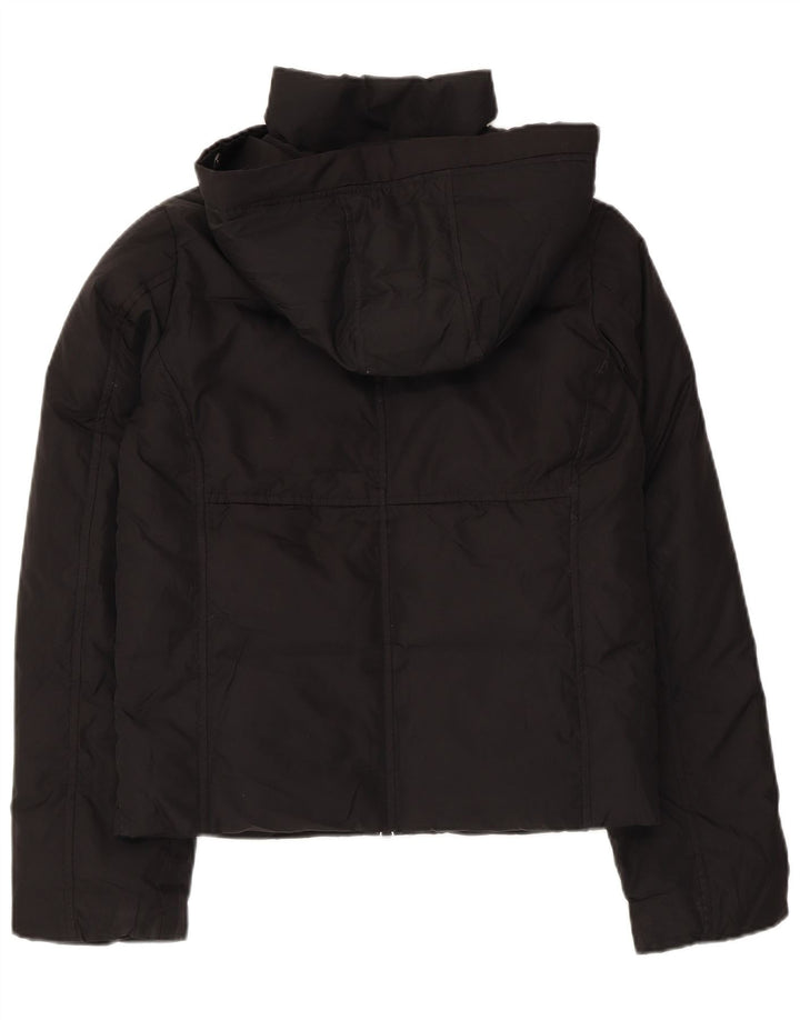 Gap Womens Hooded Windbreaker Jacket UK 6 XS Black Polyester
