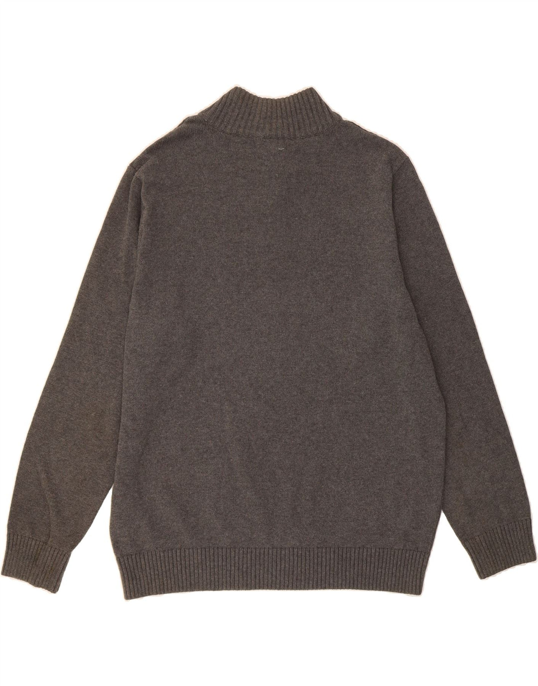 DOCKERS Mens Zip Neck Jumper Sweater XL Grey Cotton Vintage Dockers and Second-Hand Dockers from Messina Hembry 