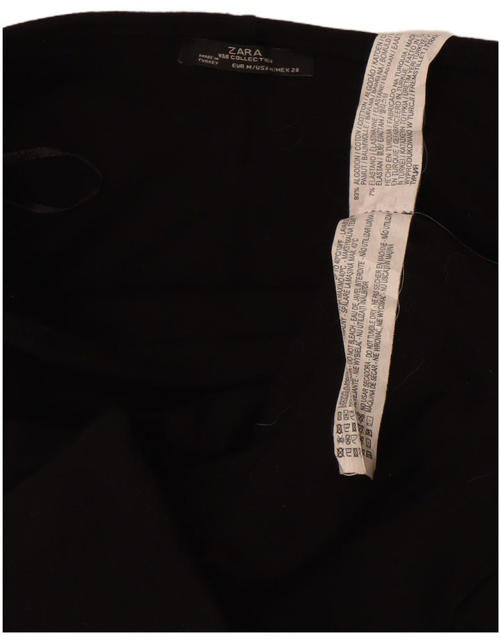 Zara Womens Pencil Skirt Medium W28  Black Cotton