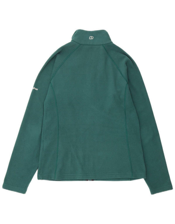 Berghaus Womens Fleece Jacket UK 12 Medium Green Polyester