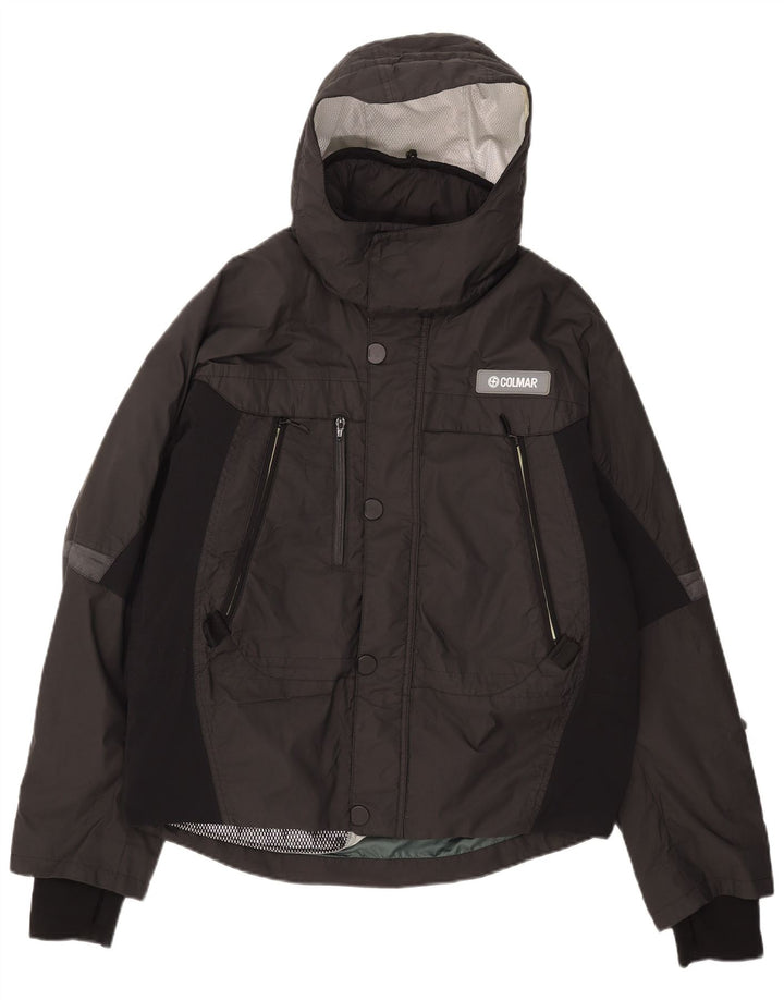 Colmar Mens Hooded Ski Jacket IT 52 Large Black Colourblock