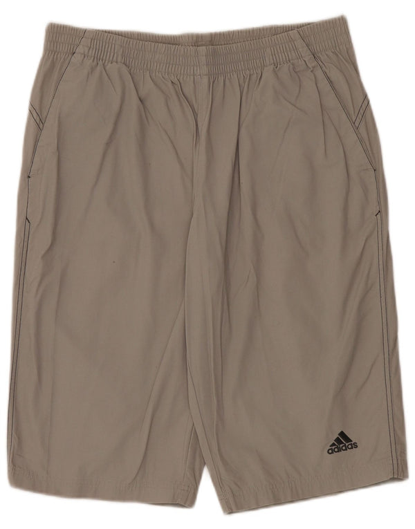 Adidas Mens Sport Shorts Medium Grey Cotton