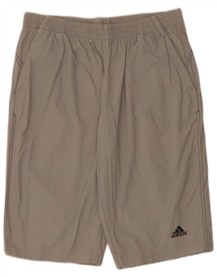Adidas Mens Sport Shorts Medium Grey Cotton