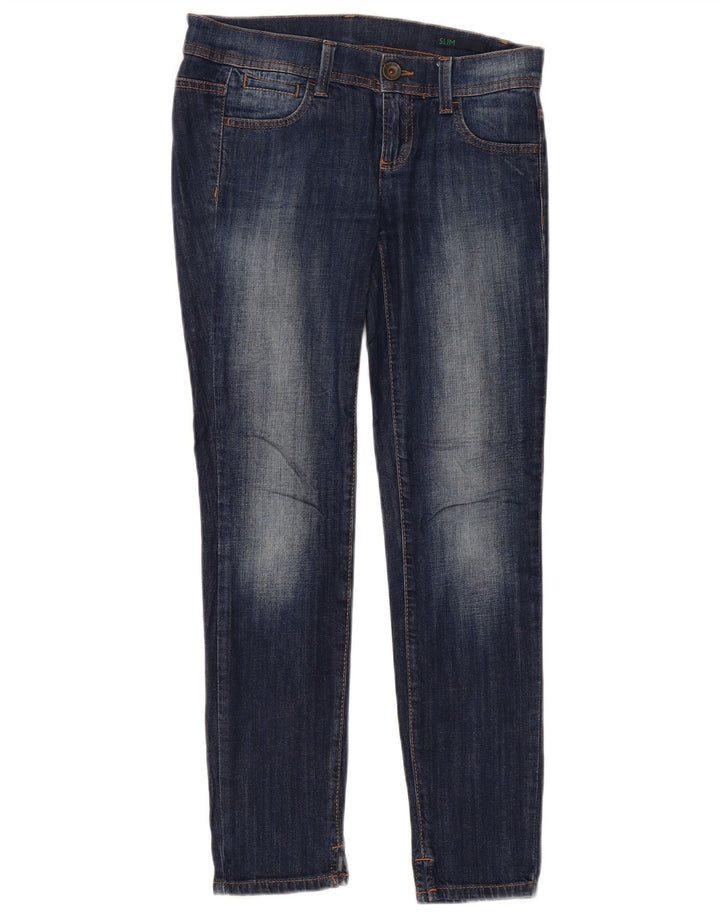 Benetton Womens Slim Jeans W27 L28 Blue