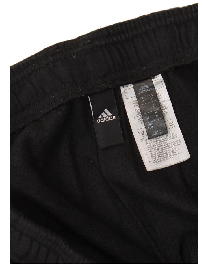 ADIDAS Mens Tracksuit Trousers Joggers Medium  Black Cotton