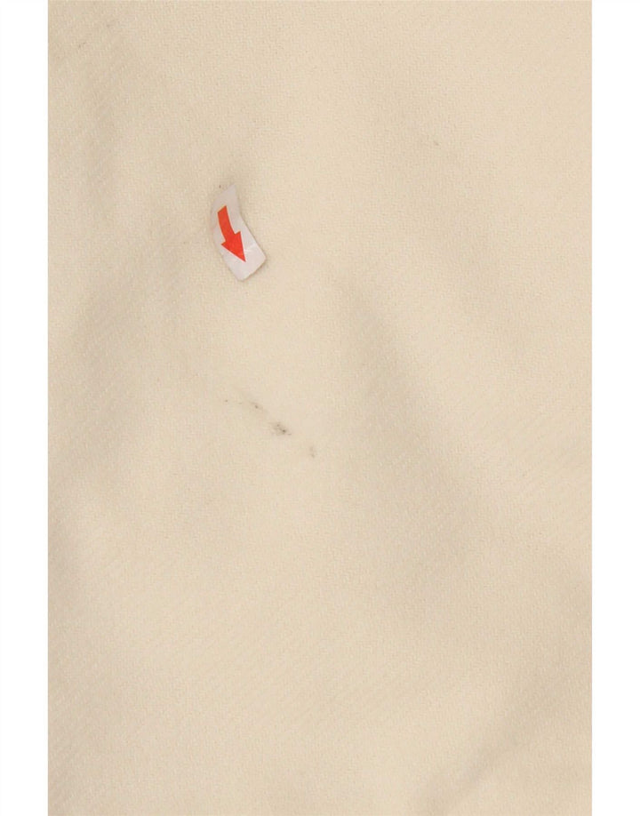 Zara Womens Overcoat UK 16 Large White Polyester