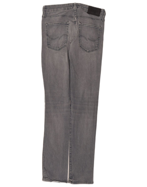Jack & Jones Mens Skinny Jeans W30 L32 Grey Cotton