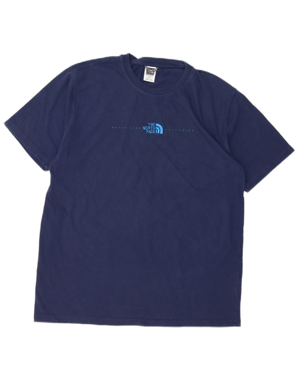 THE NORTH FACE Mens T-Shirt Top XL Navy Blue Cotton