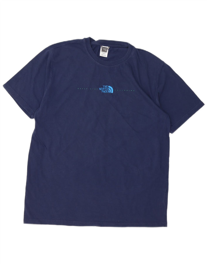 THE NORTH FACE Mens T-Shirt Top XL Navy Blue Cotton