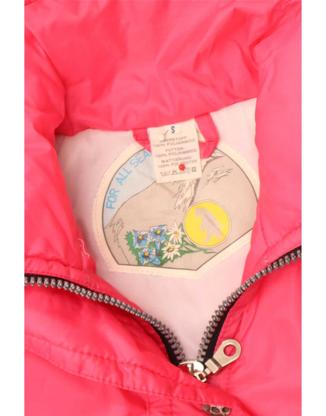 Vintage Womens Windbreaker Jacket UK 10 Small Pink Polyamide