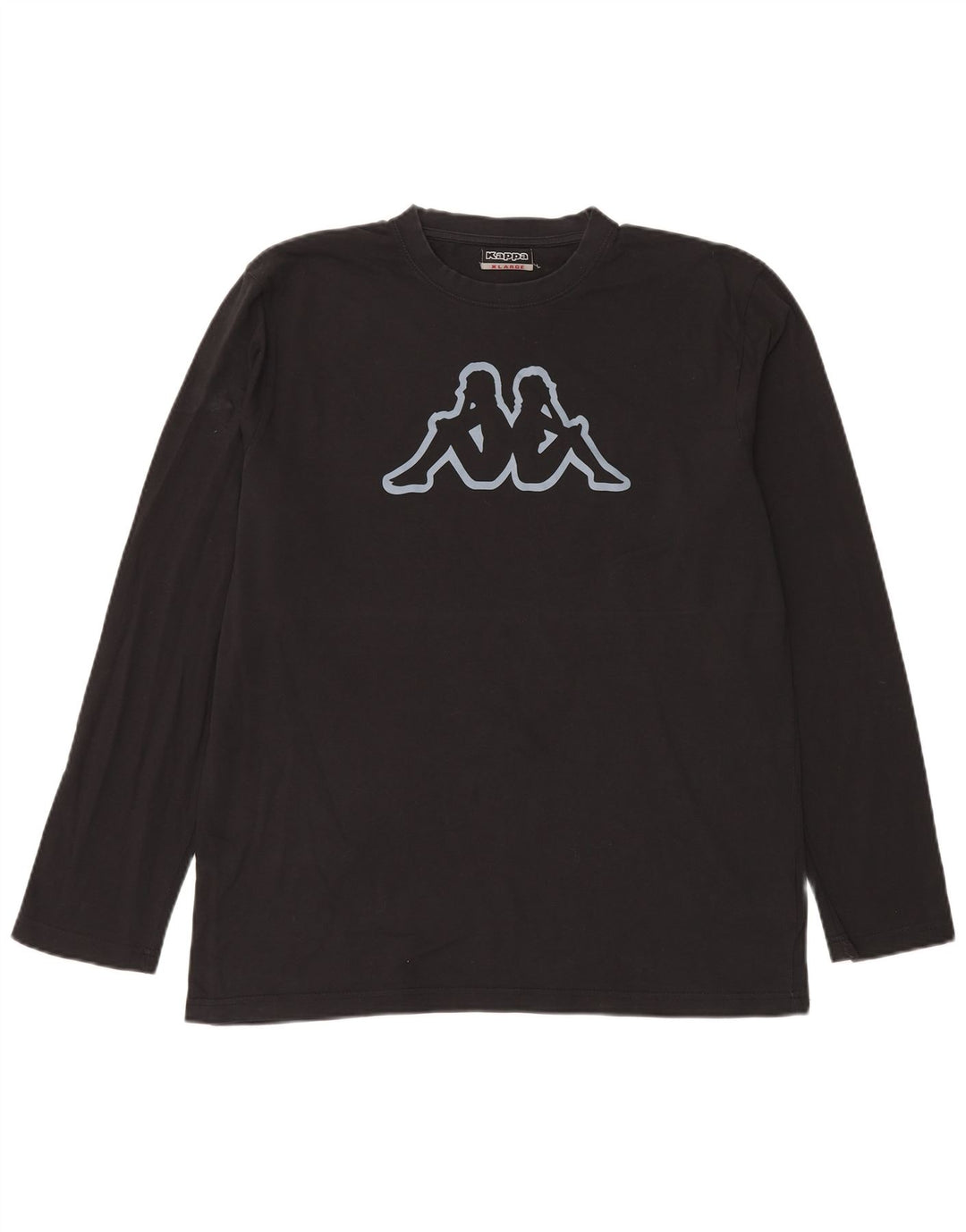 Kappa Mens Graphic Top Long Sleeve XL Black Cotton