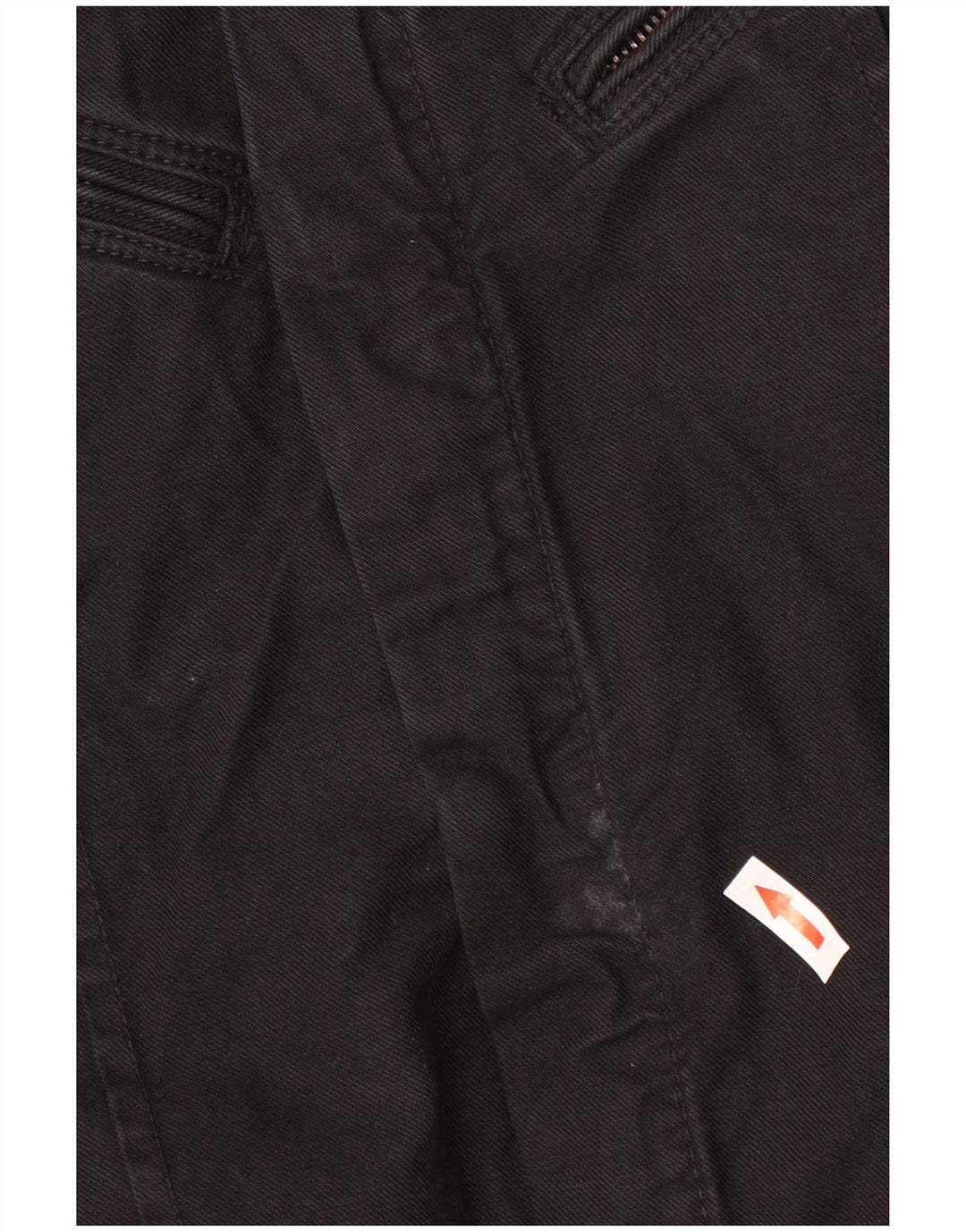 ENERGIE Mens Denim Jacket UK 38 Medium Black Cotton
