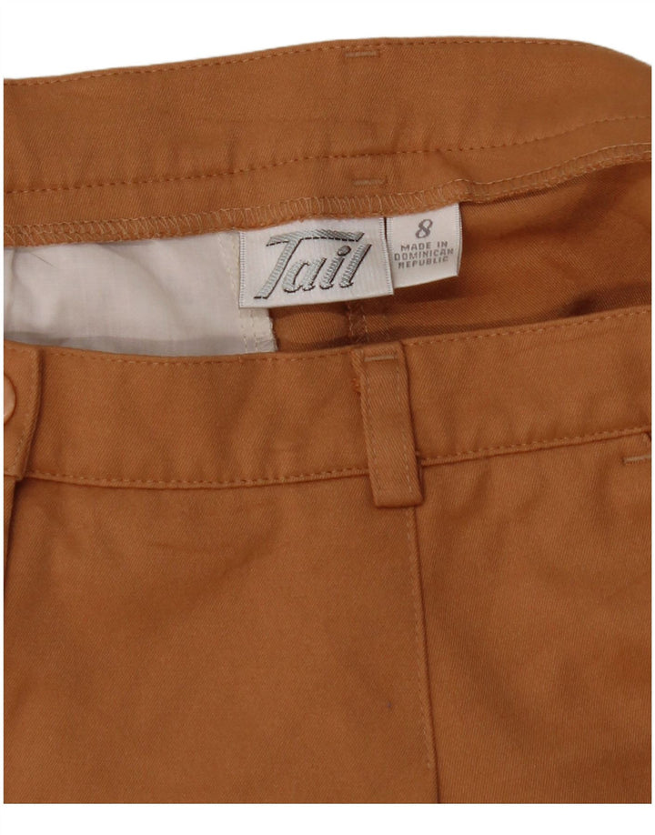 TAIL Womens High Waist Chino Shorts US 8 Medium W30 Brown