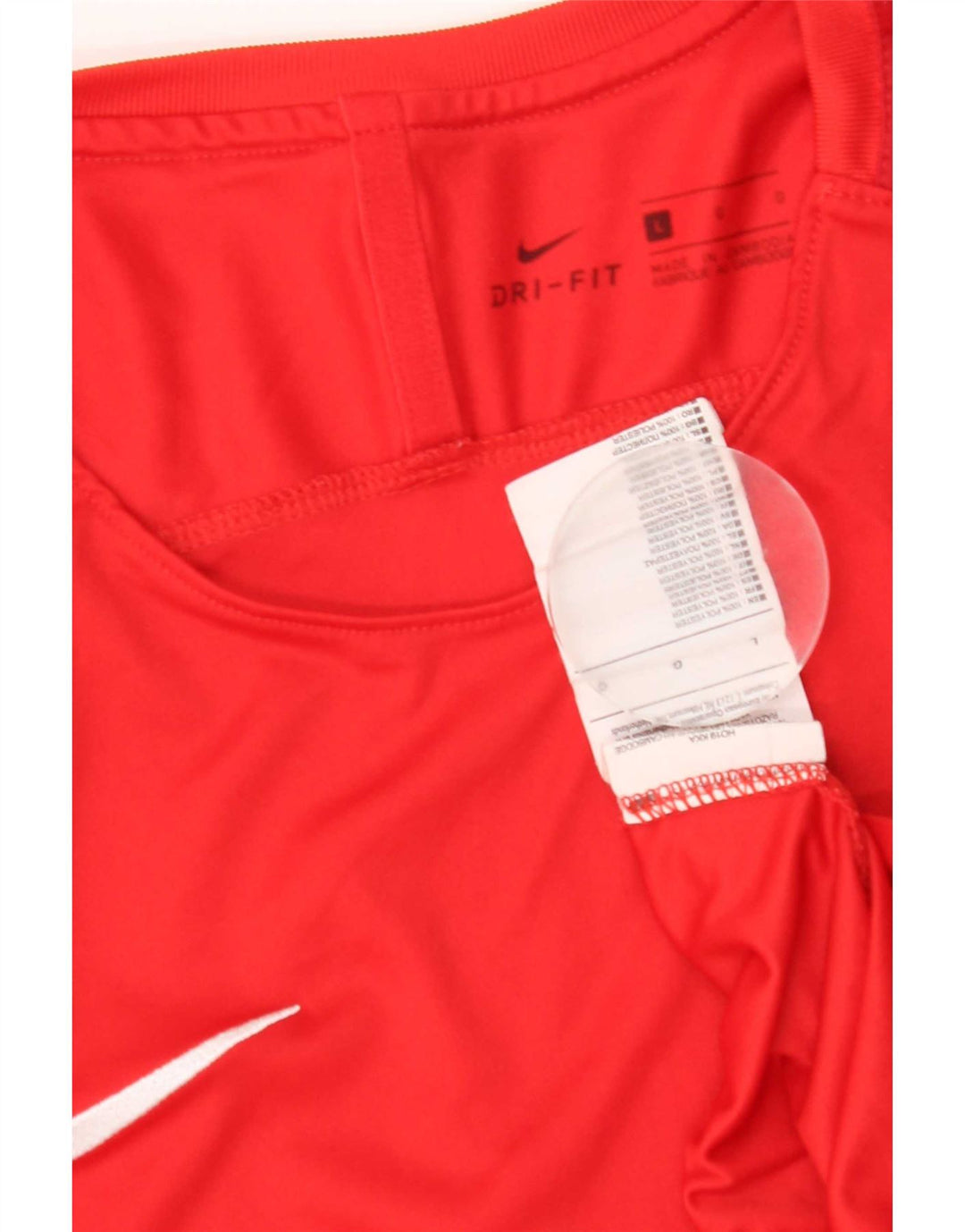 Nike Mens Dri Fit T-Shirt Top Large Red Polyester
