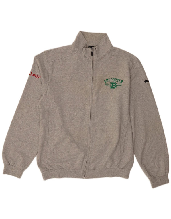 Errea Mens Graphic Tracksuit Top Jacket 3XL Grey Cotton