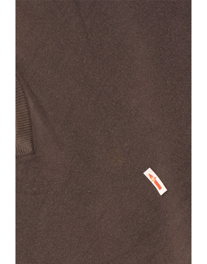 MARKS & SPENCER Mens V-Neck Jumper Sweater XL Grey Acrylic