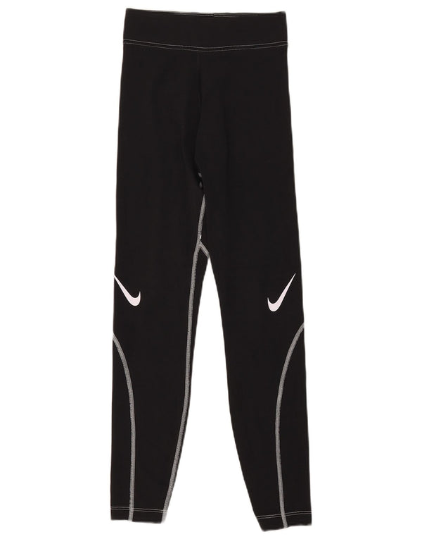 Nike Womens Graphic Leggings UK 4 XS  Black
