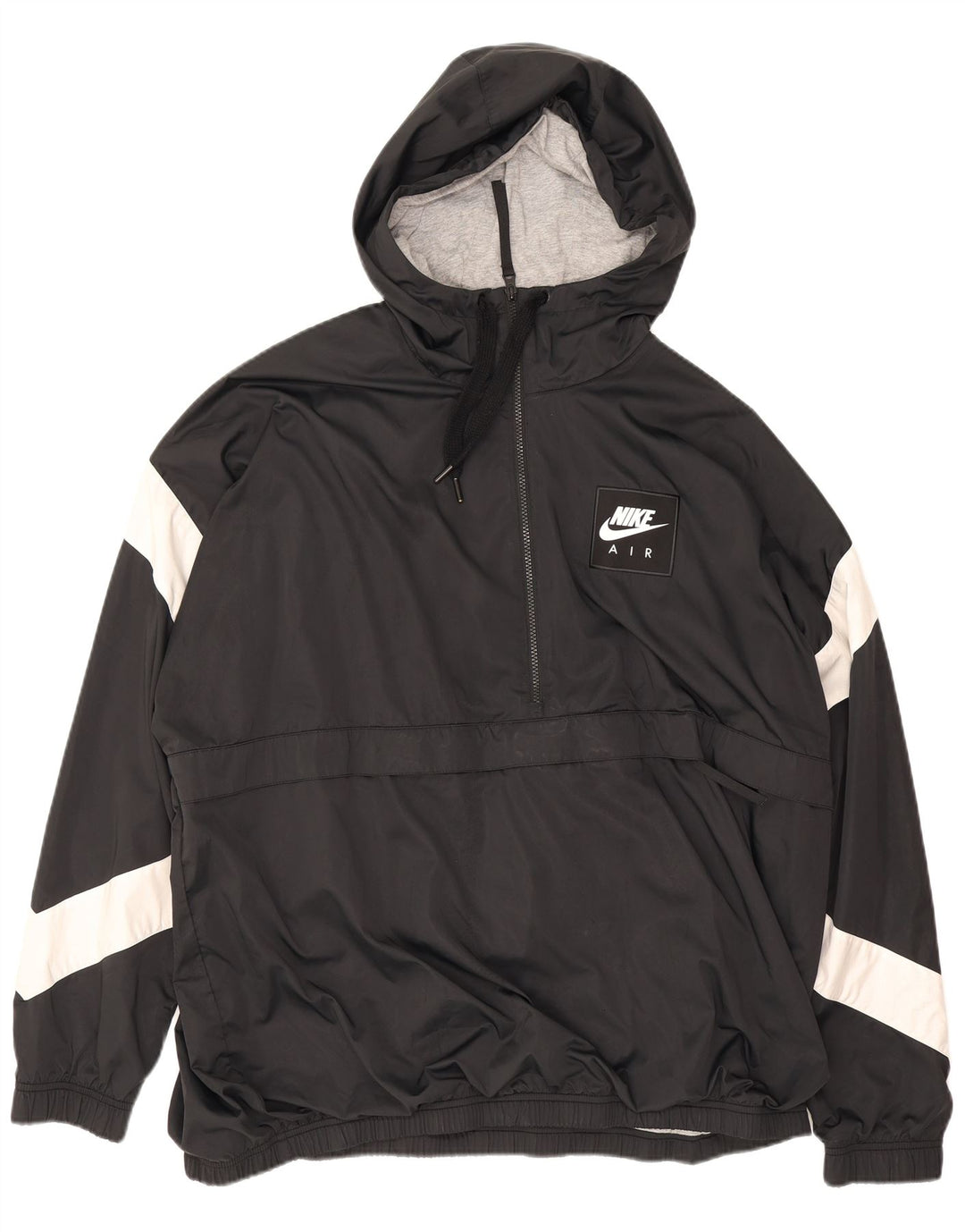 Nike Mens Pullover Loose Fit Tracksuit Top Jacket XL Black Colourblock